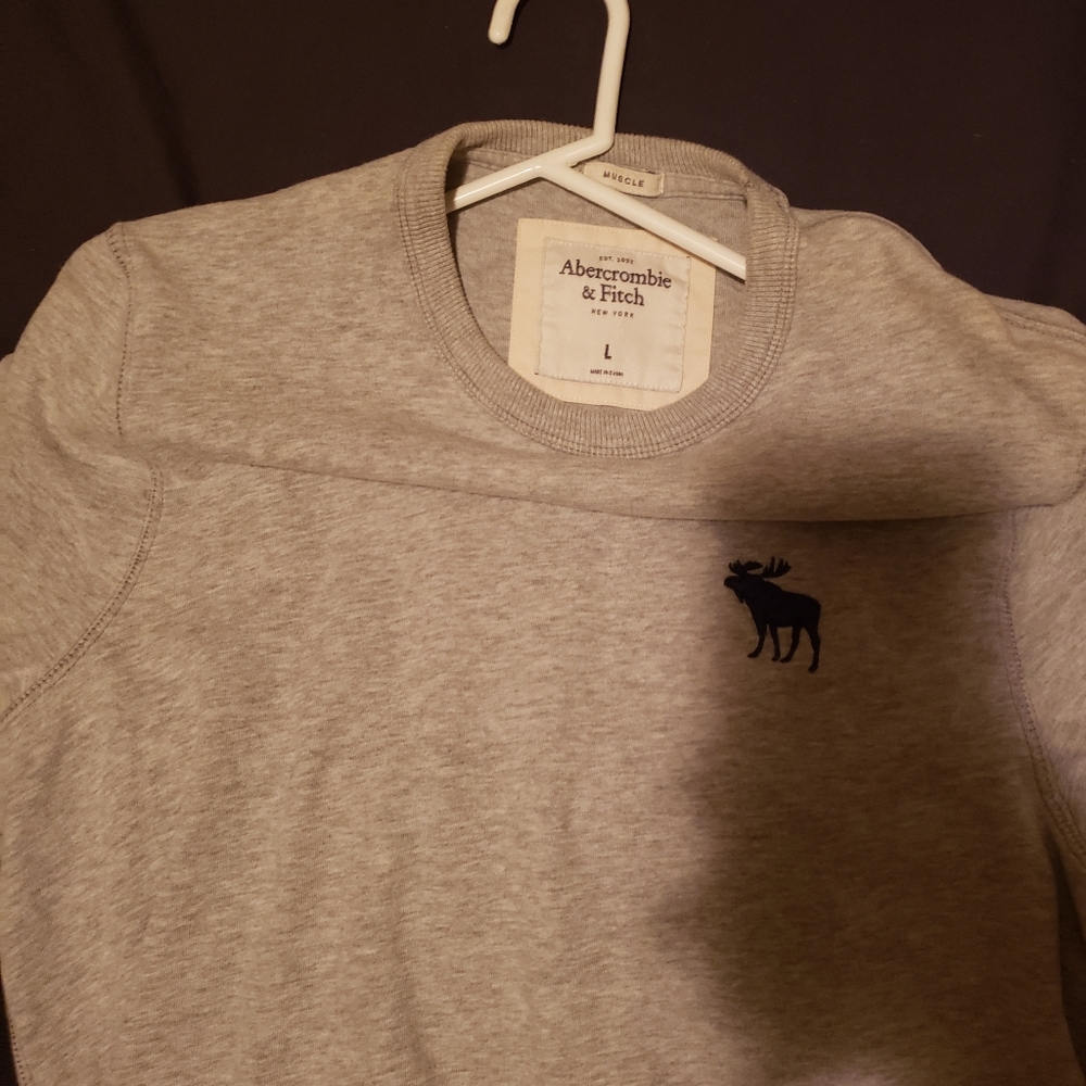 Men's long sleeve Abercrombie and Fitch shirt.